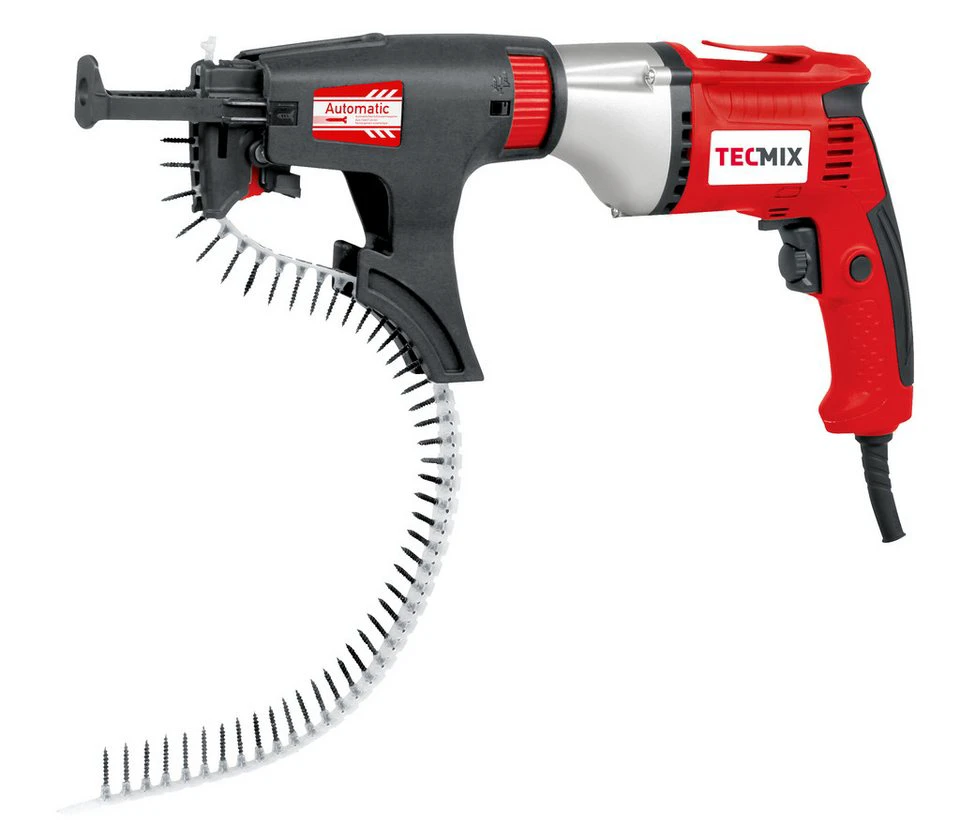 TECMIX Magazinschrauber TMX TBS 550 550 Watt 5500 U/min Auto-Start-Stop-Getriebe Tiefenanschlag