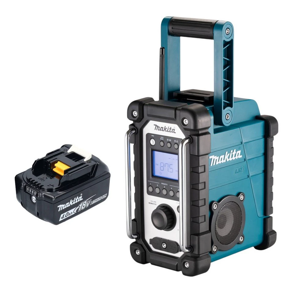 Makita DMR 116 M1 Baustellenradio 14,4 - 18 V AM FM AUX Akku 4,0 Ah
