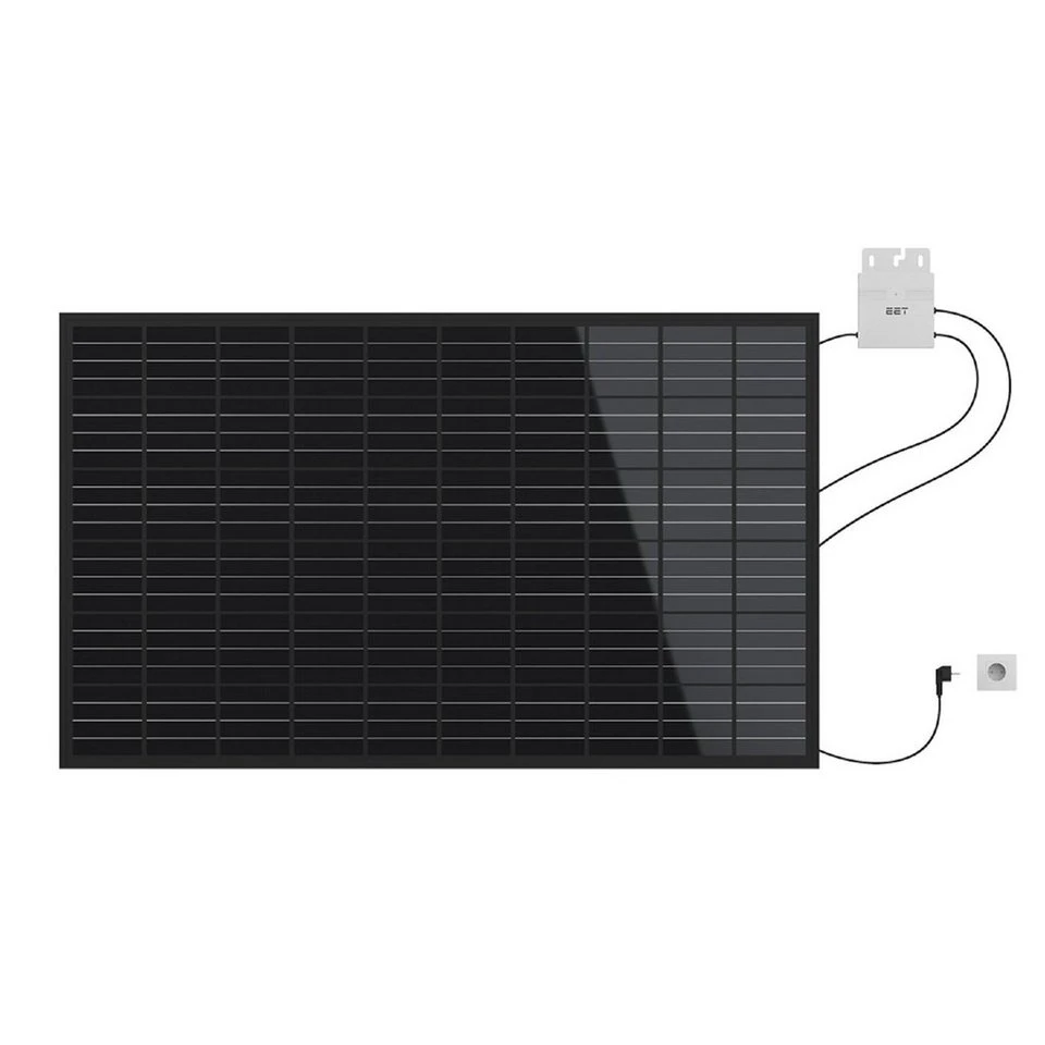 EET LightMate G Plug-in Photovoltaik Solaranlage 430 Wpeak Full Black schwarzes Panel