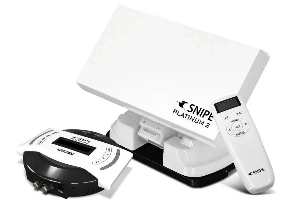 Selfsat SNIPE 2 Twin Sat-Anlage mit BT Fernbedienung Camping
