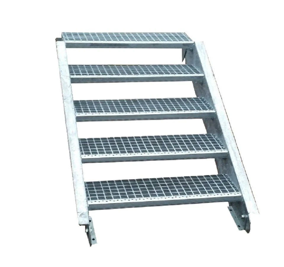 SRM Design Außentreppe 5 Stufen verzinkt Breite 60 cm Geschosshöhe 70-105 cm