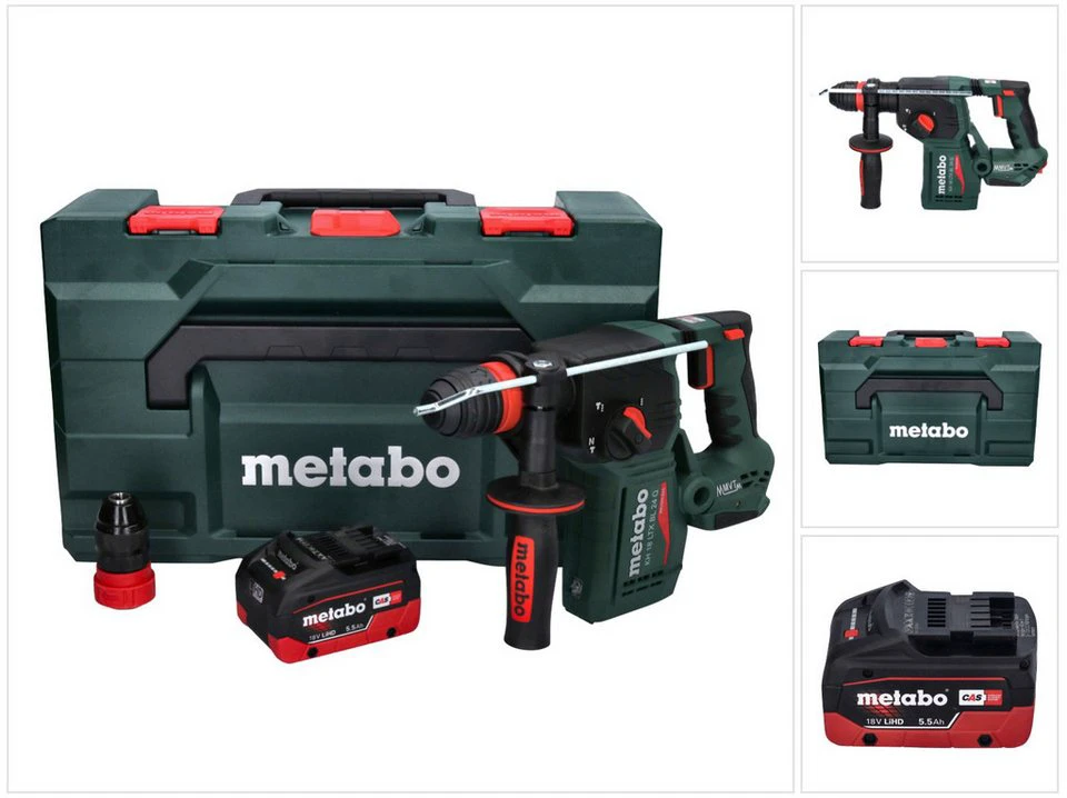 Metabo KH 18 LTX BL 24 Q Akku Kombihammer 18 V 2,2 J 5,5 Ah metaBOX