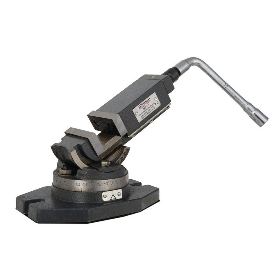 Optimum Zweiachsenschraubstock 3354170 ZAS 50 neigbar mit Drehteller