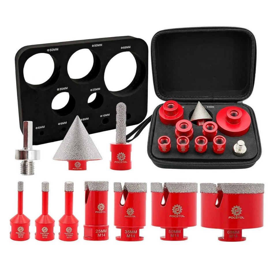 LuxusKollektion Fliesenbohrer Diamant 10 M14 Lochsäge Porzellan Keramik KIT1