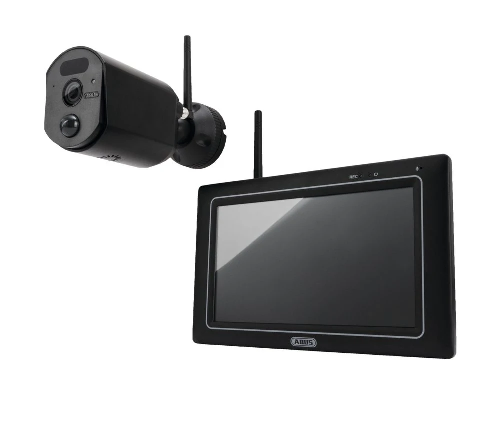 ABUS PPDF17000 Easy Look Basic Set Videoüberwachung 7 Zoll Monitor 3 Megapixel IP66