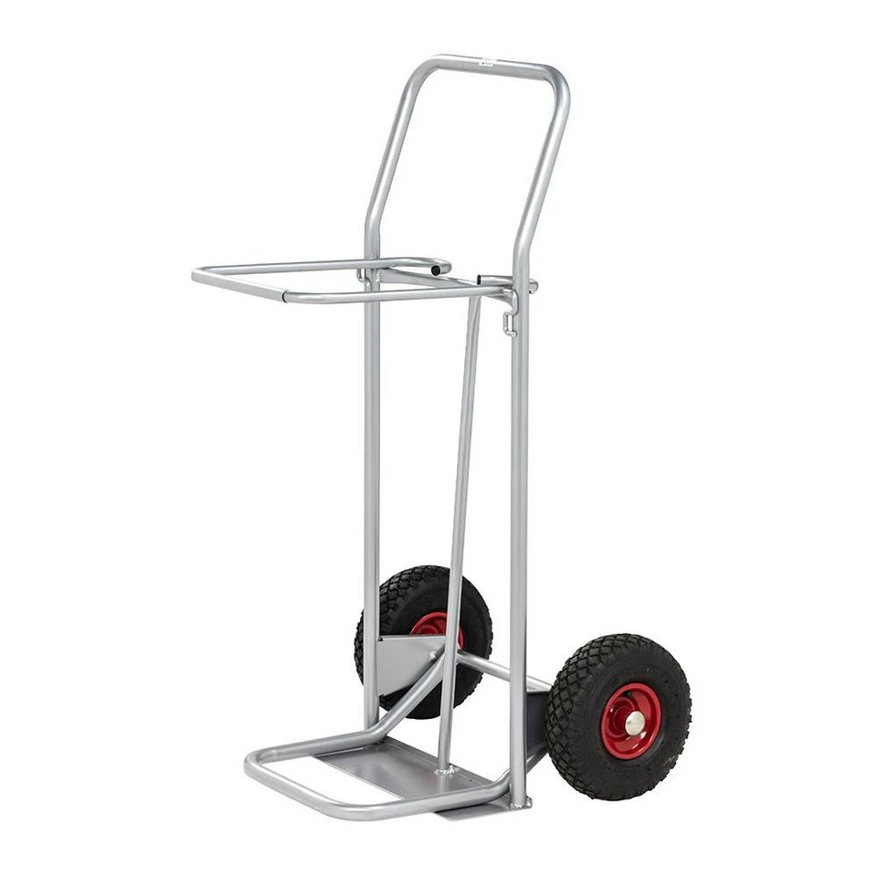 OSWALD Transportgeräte Müllsackwagen luftbereift 125 Ltr. 150 kg lichtgrau NK144902