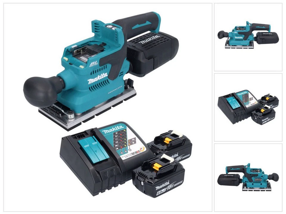 Makita Akku-Schwingschleifer DBO 381 18 V 93 x 185 mm Brushless AWS