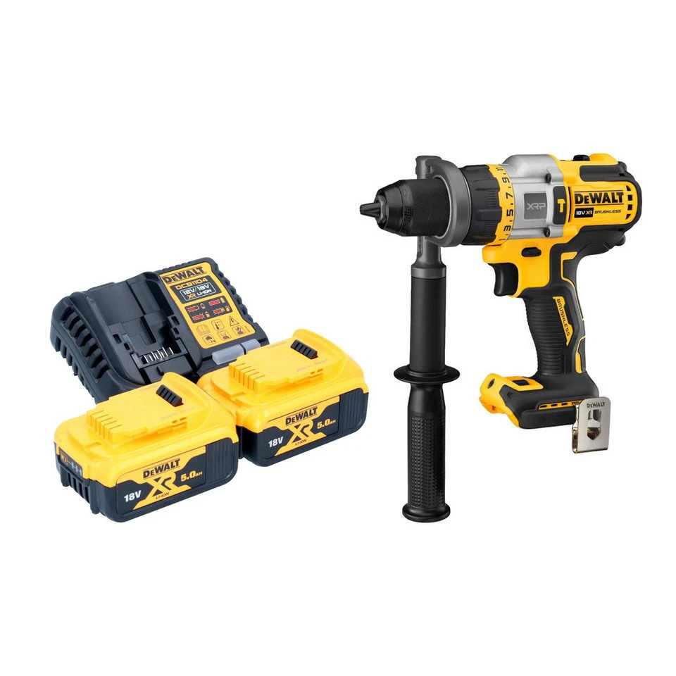 DeWalt DCD 999 Schlagbohrschrauber 18 V 95 Nm Brushless 2x 5,0 Ah Akku Ladegerät