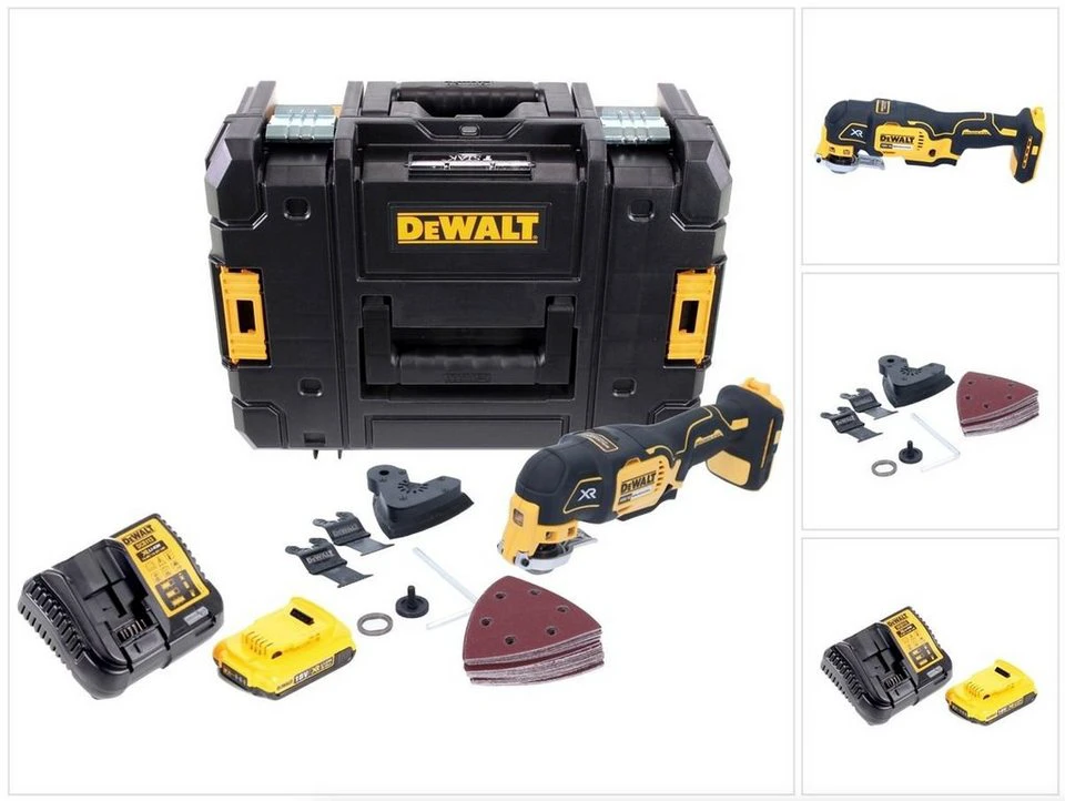 DeWalt Akku-Multifunktionswerkzeug DCS 355 18 V Brushless mit 2,0 Ah Akku