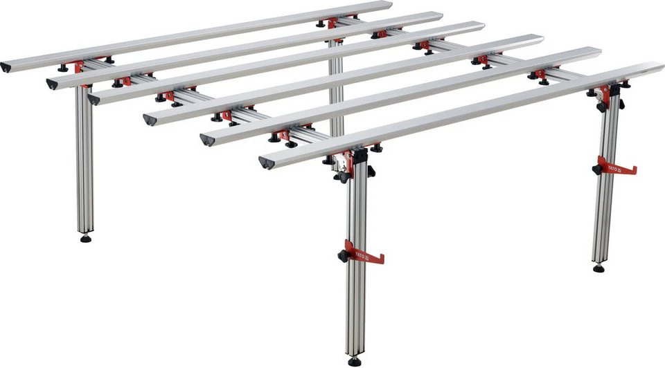 Yato Werkbank Arbeitstisch 1400 x 1800 mm Aluminium für Fliesen