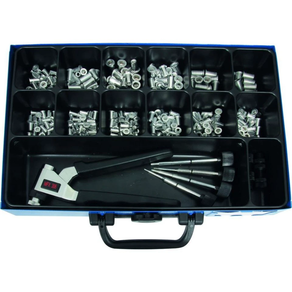Theo Förch GmbH & Co.KG Blindnietmuttern INLETT ALU M3–M6 300 Teile