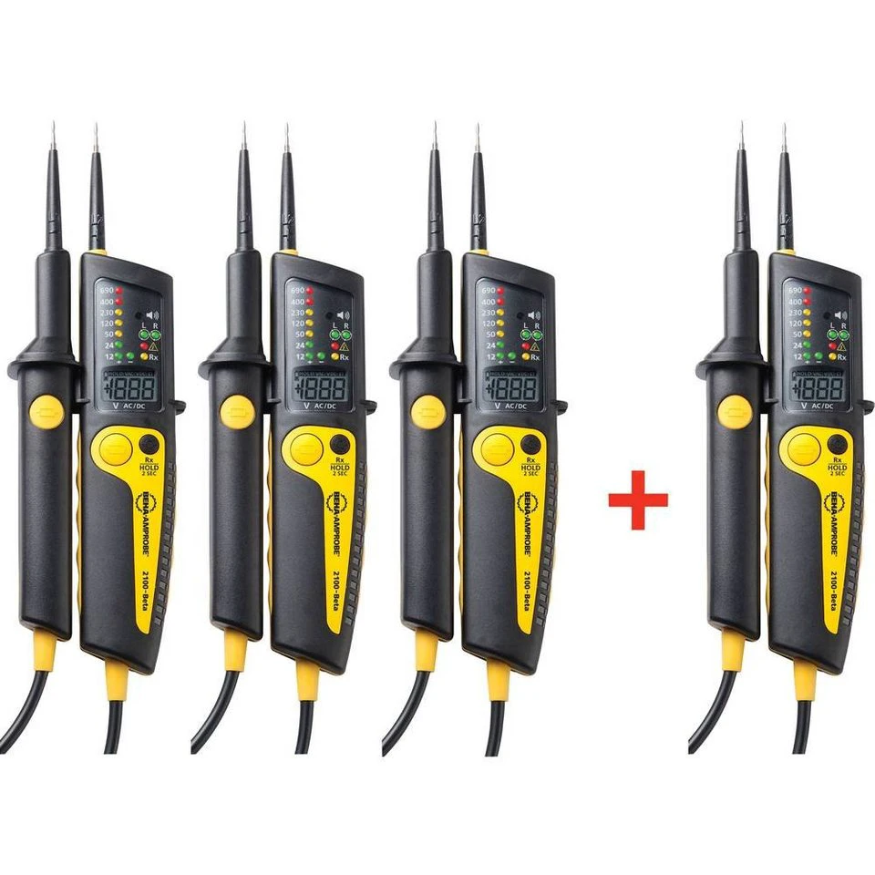 Beha Amprobe Spannungsprüfer 2100-Beta mit Drehfeldrichtungsanzeige LED LCD 12-690 V