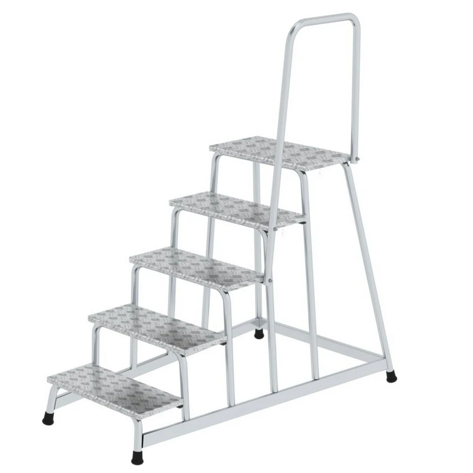 Munk Vielzweckleiter Arbeitspodest 50045 starr mit Handlauf 5 Stufen