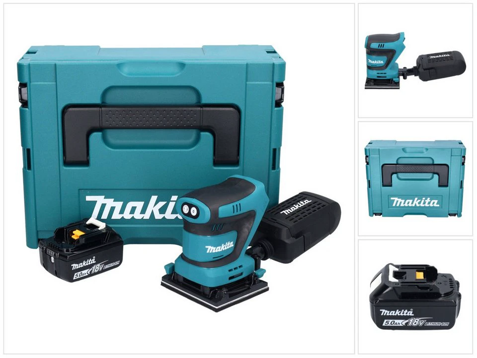 Makita Akku-Schwingschleifer DBO 480 18 V 112 x 102 mm 5,0 Ah
