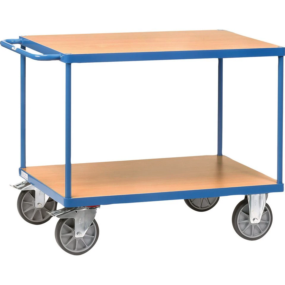 FETRA Transportwagen Tischwagen 2403 brilliantblau 600 kg 2 Plattformen