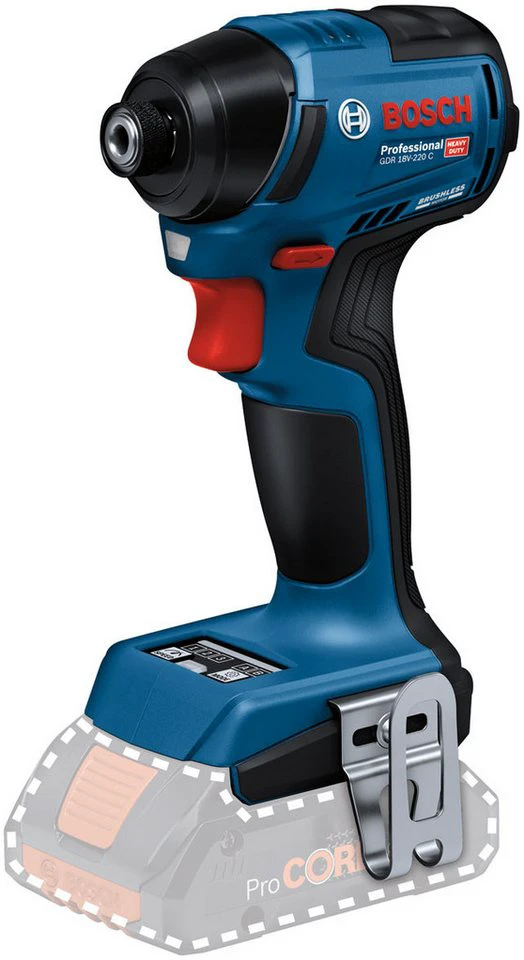 Bosch Professional GDR 18V-220 C Akku-Drehschlagschrauber 220 Nm ohne Akku Ladegerät
