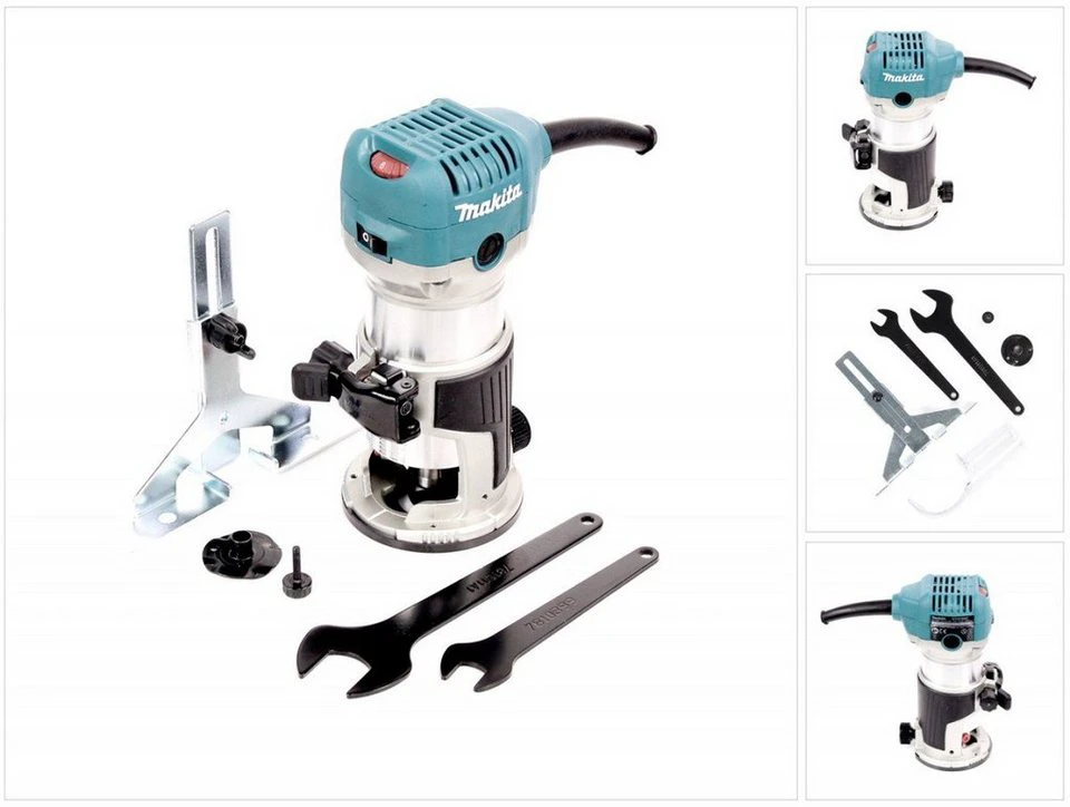 Makita RT0700C Einhandfräse 710 W Aluminiumgehäuse 6 mm 8 mm