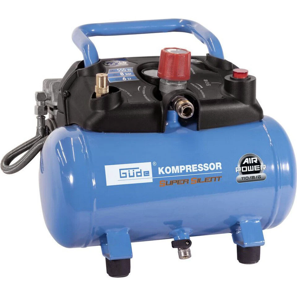 Güde Airpower 110/8/6 SILENT Kompressor 59 dB 6 l 8 bar