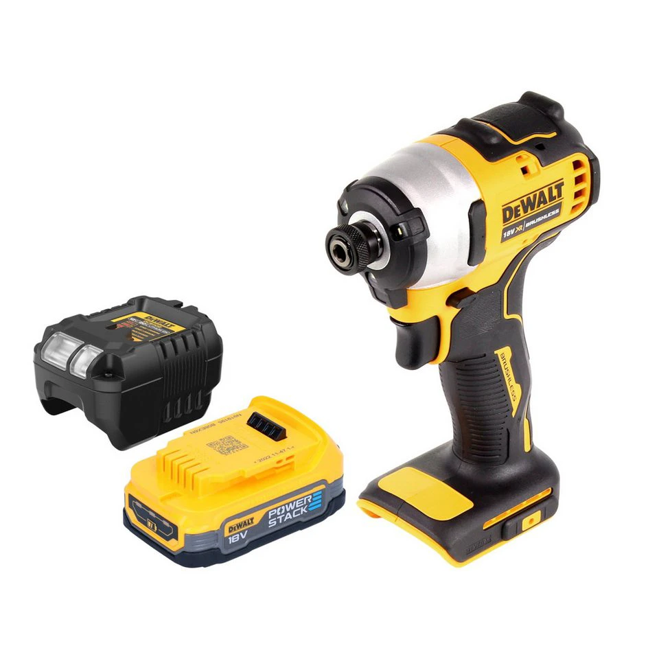 DeWalt Akku-Schlagschrauber DCF 809 E1 18 V Brushless Powerstack 1,7 Ah mit Ladegerät