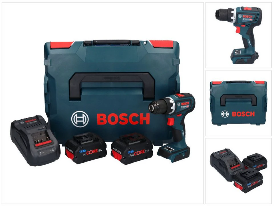 Bosch Professional GSR 18V-90 C Akku-Bohrschrauber 18 V 64 Nm Brushless 2 Akkus