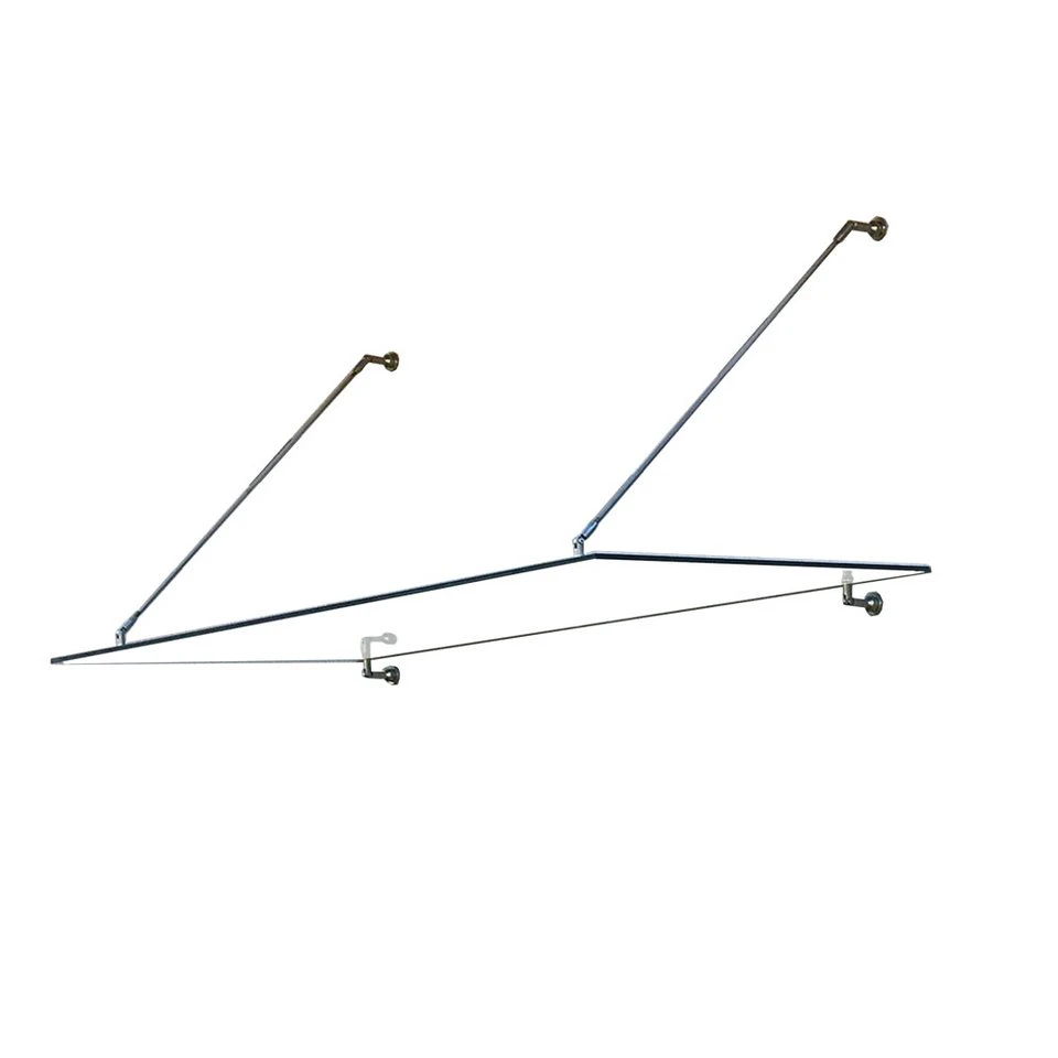 HOME DELUXE Vordach RENMA Glasvordach 200 x 90 cm VSG Haustür mit Halter