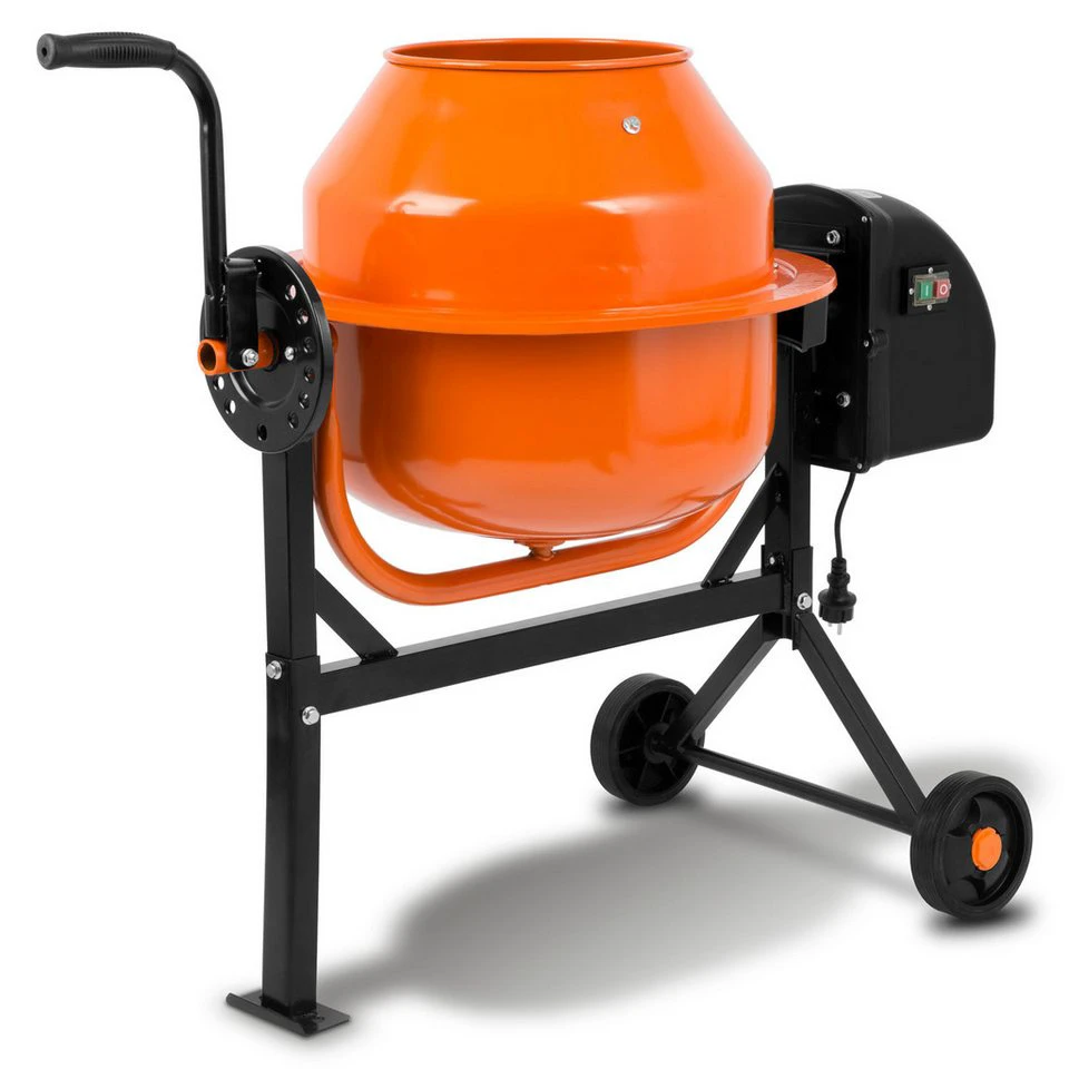 EBERTH Betonmischer 65L elektrisch 220W Stahl orange