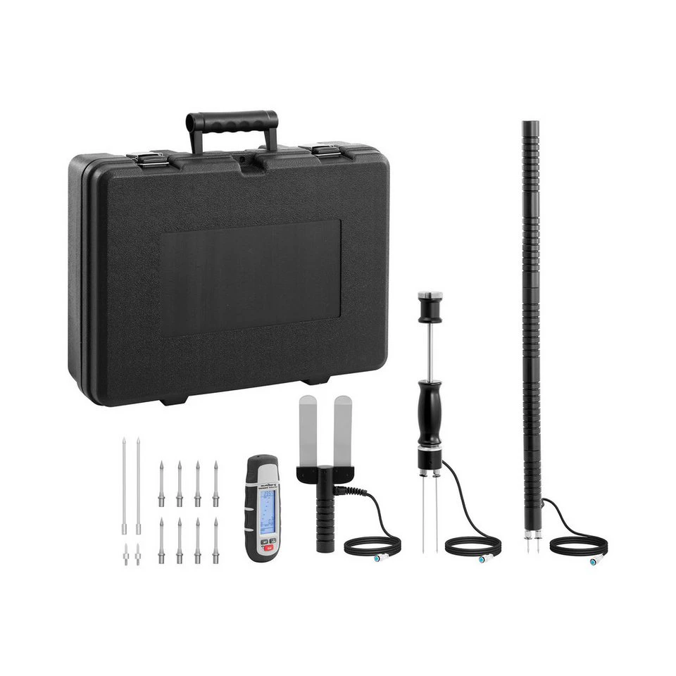 Steinberg Systems Feuchtigkeitsmessgerät SBS-MM-300 1 - 75 % LCD Hammerelektrode Koffer