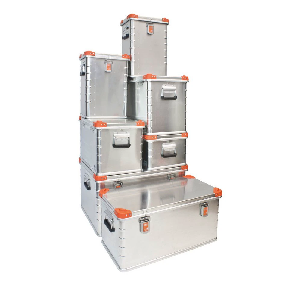 Zarges Werkzeugkoffer Eurobox 550 x 350 x 310 mm Aluminium Stapelecken orange
