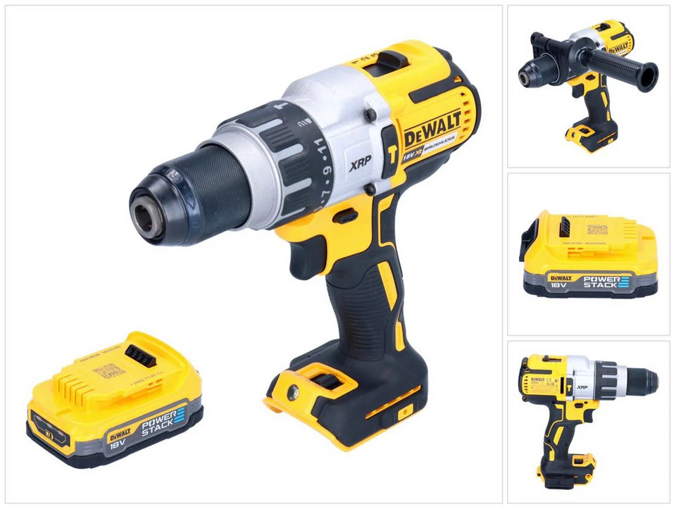 DeWalt Akku-Schlagbohrschrauber DCD 996 18 V 95 Nm Brushless mit Powerstack Akku
