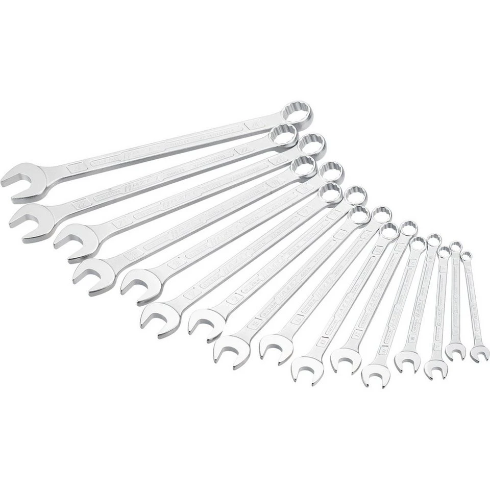 HAZET Ring-Maulschlüssel-Satz 600SPC/16 16-teilig verchromt