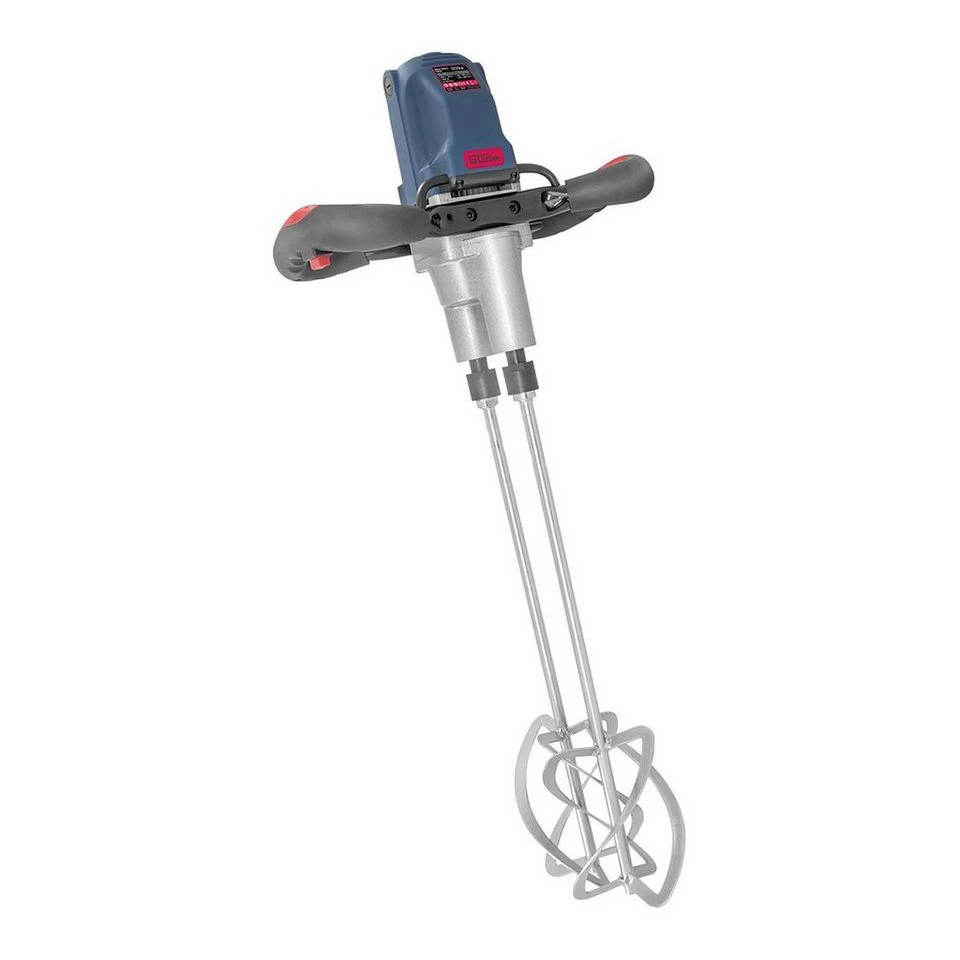 Güde Rührwerk GRW1800-2 Twin 1800 W Set mit 2 Mischaufsätzen Doppelrührer Softstart Softgriff
