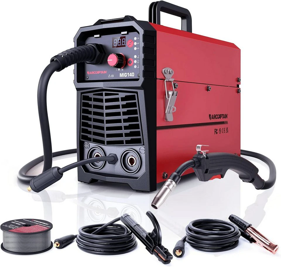 ARCCAPTAIN 5 in 1 Kombi-Schweißgerät MIG 140A IGBT AC230V MIG MAG MMA Lift TIG FLUX