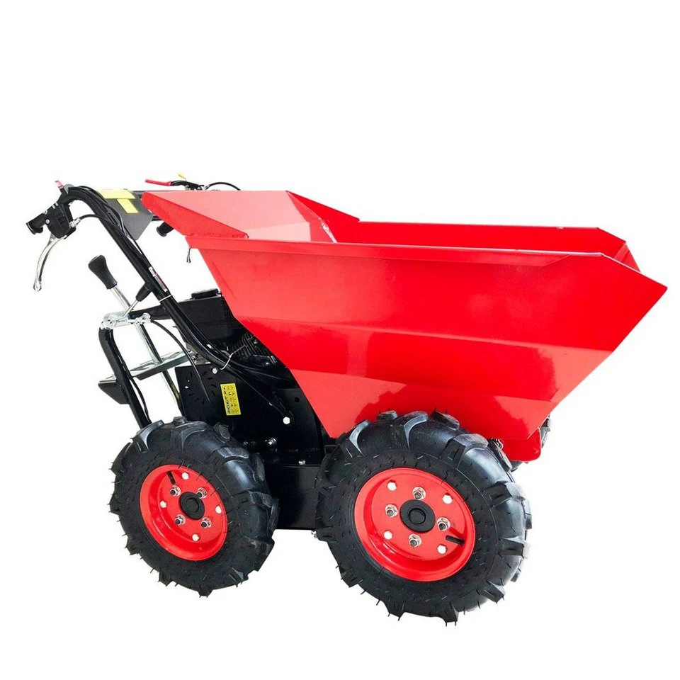 BRAST Schubkarre Benzin Muldenkipper Mini-Dumper 300kg 4x4
