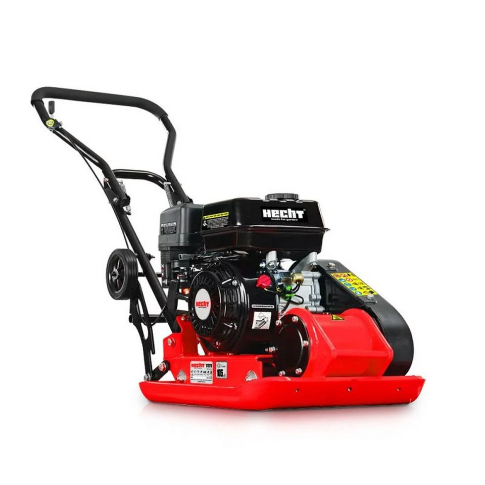 Hecht Rüttelplatte 1111 5500 vpm 530 x 370 mm 3600 U/min Gummischutzmatte Transporträder