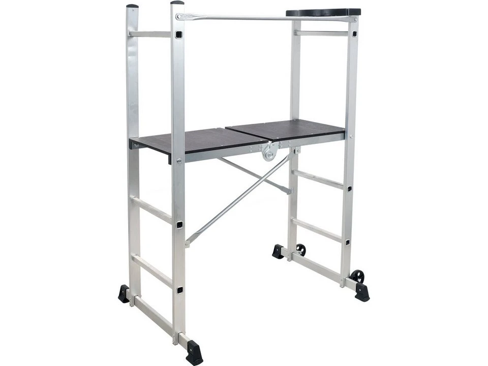 TRIZERATOP Klappgerüst Arbeitsgerüst 154 x 113,5 x 86 cm Aluminium