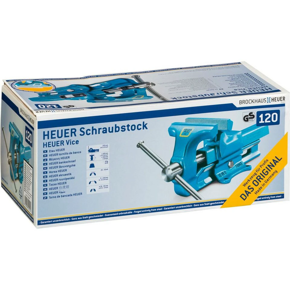 Brockhaus Heuer Wechsel Parallelschraubstock Gr. 120 Backenbreite 120 mm Spannweite 150 mm