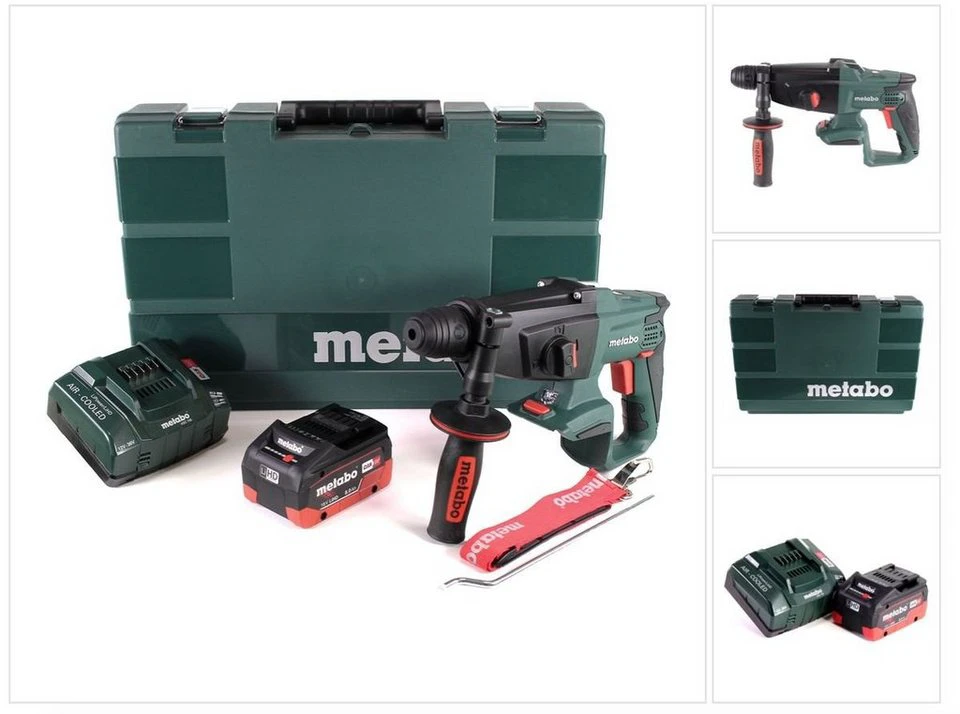 Metabo KHA 18 LTX Akku Kombihammer 18 V 8,0 Ah Ladegerät Koffer