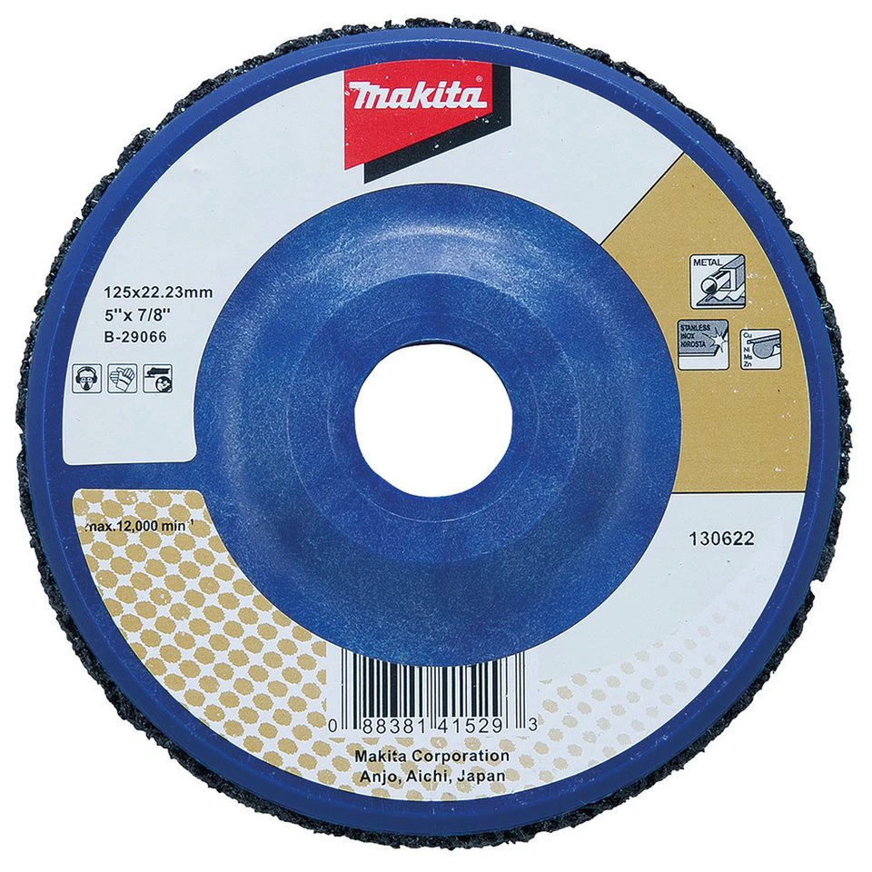 Makita Reinigungsscheibe B-29066 schwarz 125 mm nylonverstärkt
