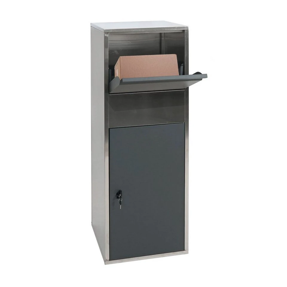 MCW Standbriefkasten MCW-G80-P Großraumpaketkasten 24 kg bodenfixierbar