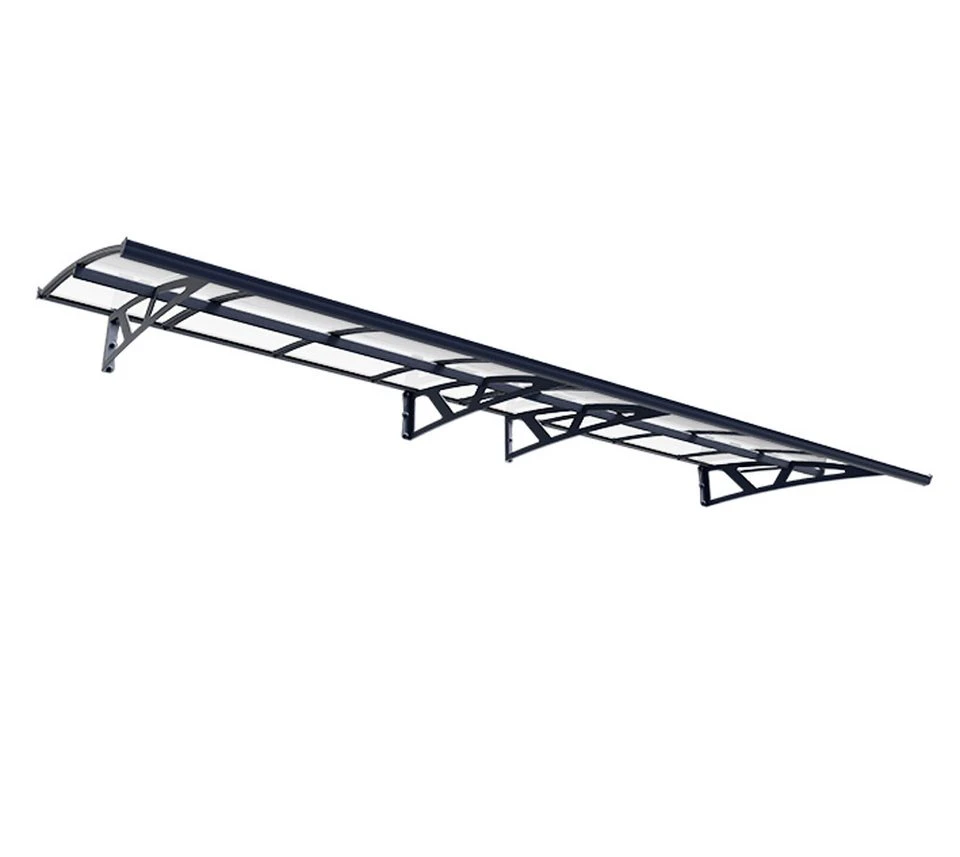 Palram - Canopia Vordach Amsterdam 4460 Anthrazit 139 x 447 x 33 cm
