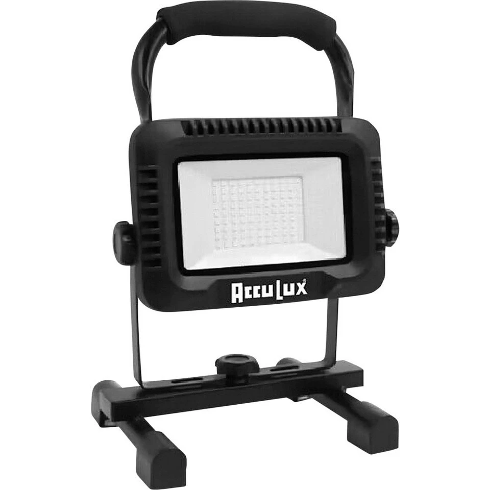 AccuLux Baustrahler FL 50 W LED Akku 4000 lm Tageslichtweiß IP 54