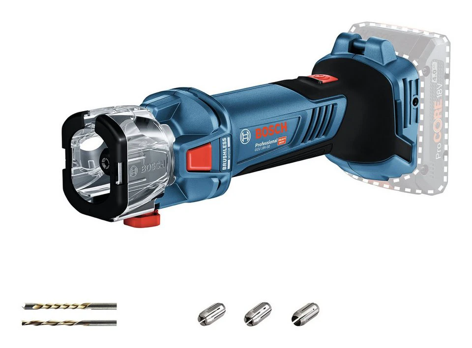 BOSCH Akku-Multifunktionswerkzeug GCU 18V-30 18 V Rotationswerkzeug Ohne Akku im Karton