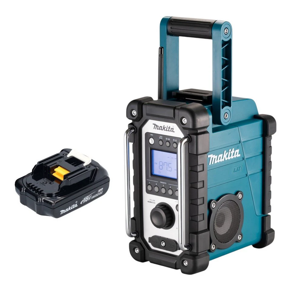 Makita DMR 116 Akku Baustellenradio 14,4 - 18 V AM FM AUX 1x Akku 1,5 Ah ohne Ladegerät