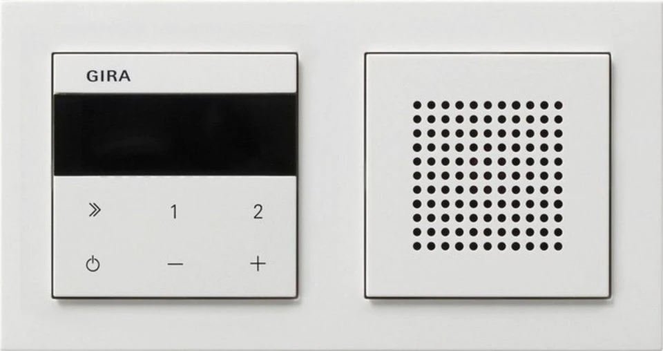 Gira UP-Radio IP Lautsprecher 232029 Abdeckrahmen E2 weiß
