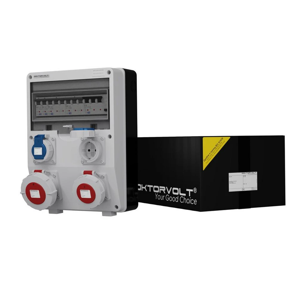 Doktorvolt Stromverteiler TD-S/FI DV-2855-DE 1x32A 1x16A 2x230V IP65