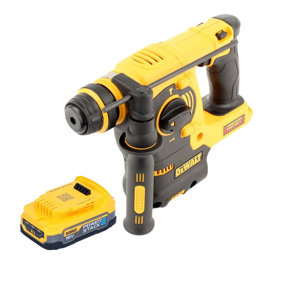 DeWalt Akku-Bohrhammer DCH 253 18 V 2,1 J SDS-plus Powerstack Akku 1,7 Ah ohne Ladegerät