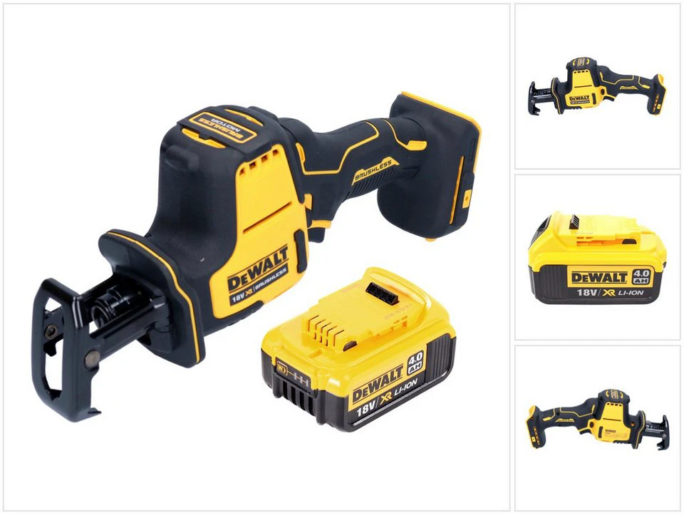 DeWalt DCS 369 N Akku Säbelsäge 18 V Brushless mit 1x Akku 4,0 Ah