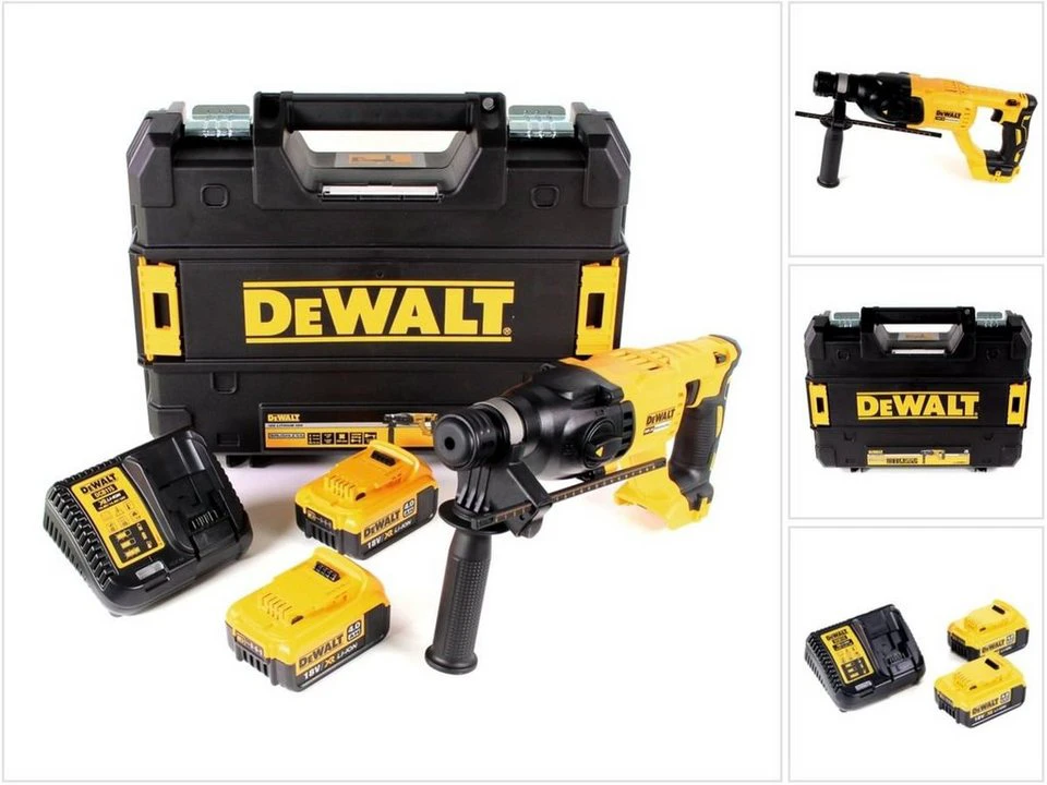 DeWalt Akku-Kombihammer DCH 133 NT 18V SDS-plus 2,6 Joule 2x Akku 4 Ah