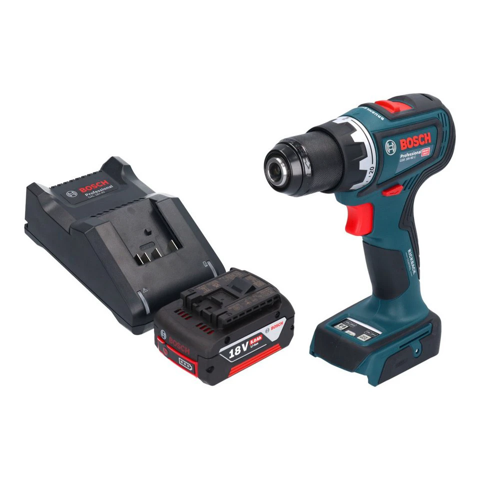 Bosch Professional GSR 18V-90 C Professional Akku-Bohrschrauber 18 V 64 Nm 5,0 Ah Ladegerät
