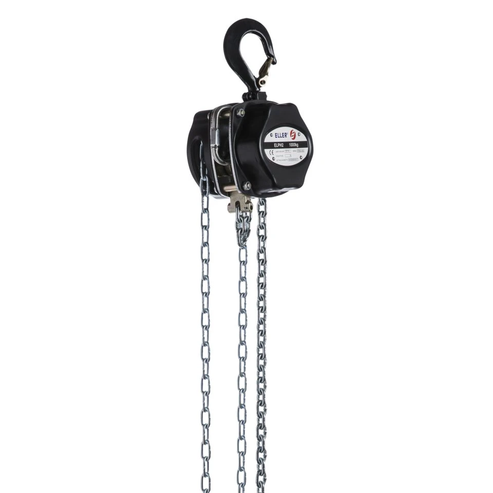 ELLER Kettenzug PH2 Manual Chain Hoist 1 t Hubhöhe 8 m Überladungsschutz